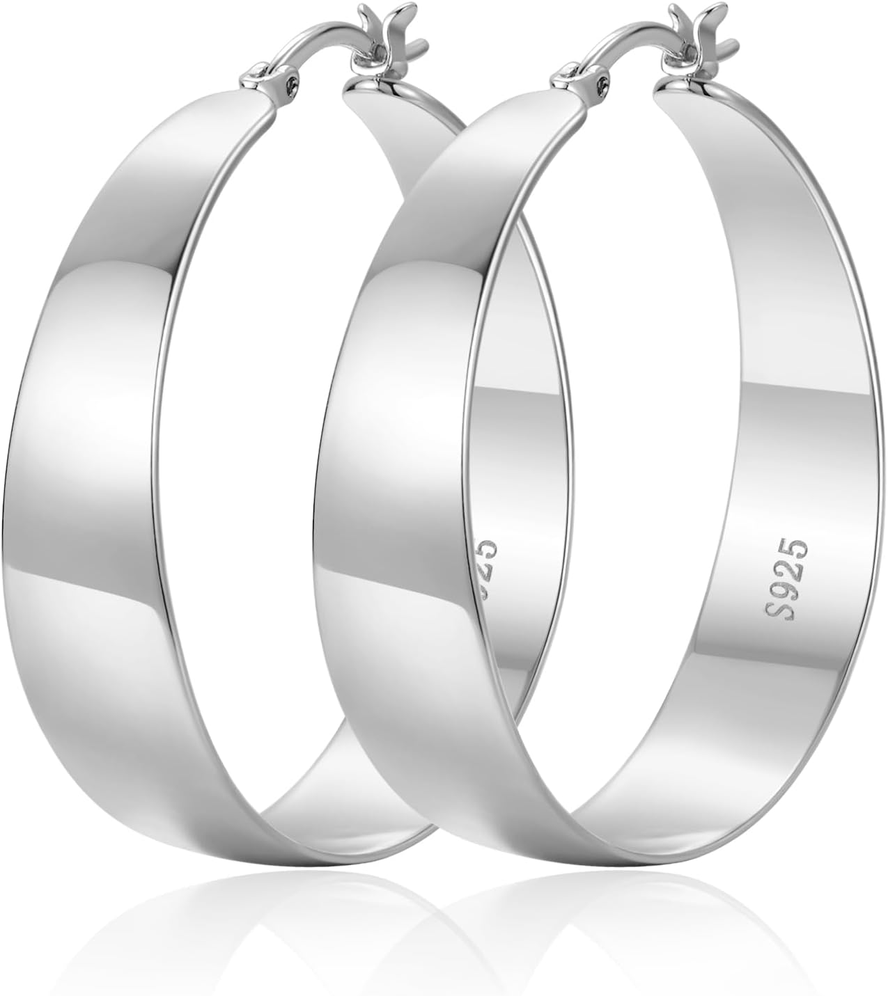 Detalle de OOOPEL Hoop Earrings, 10mm Wide