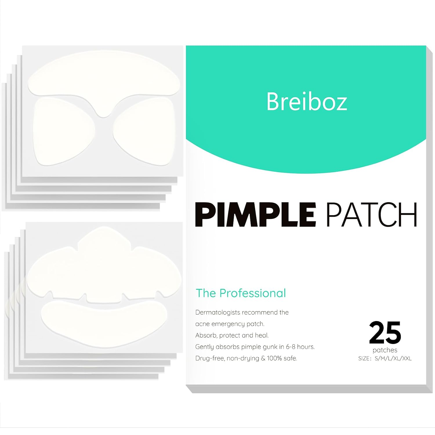 Breiboz Hydrocolloid Acne Patches 25 ct
