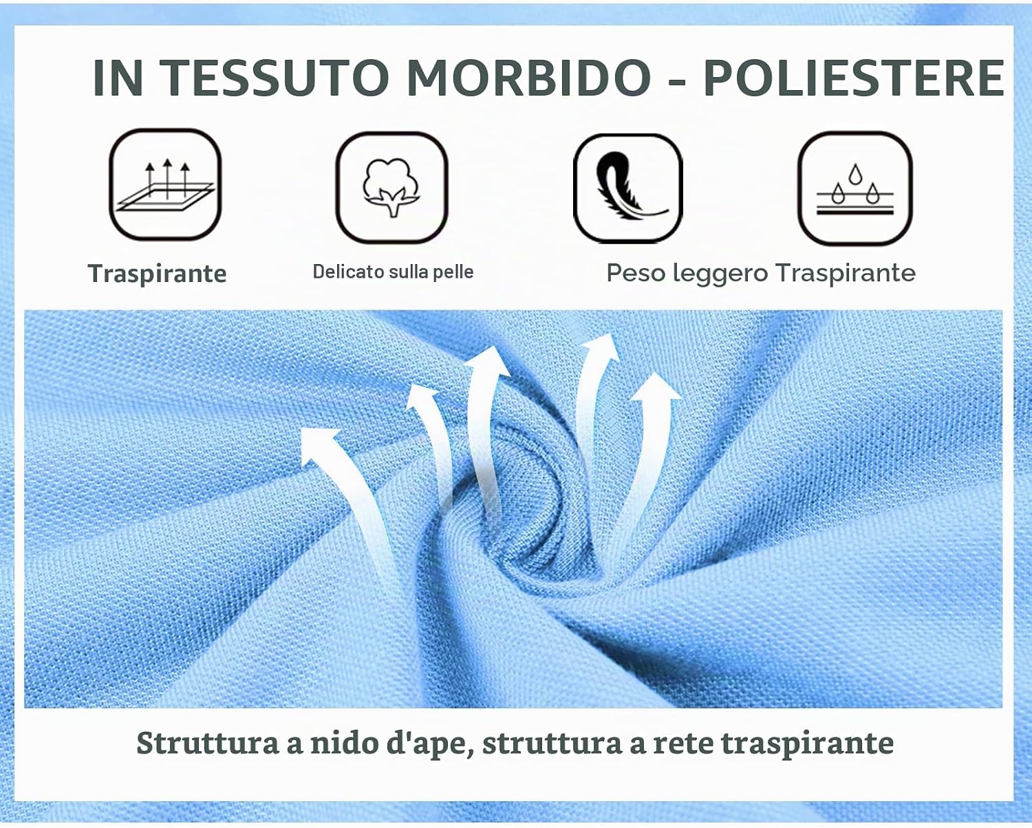 Detalle 2 de SwissWell Polo da Uomo a Manica Corta per Golf e Attività Quotidiane