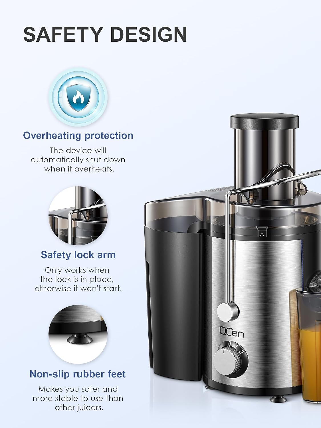 Thumbnail 5 de Qcen 800W Centrifugal Juicer