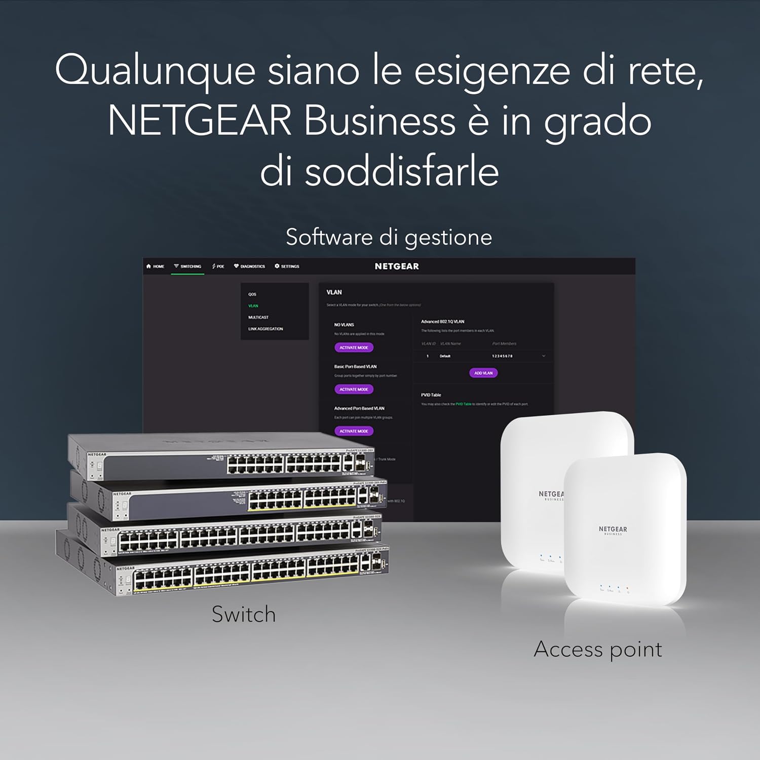 Detalle de NETGEAR GS108MX: switch Ethernet 10 Gb con porta SFP+ e protezione Prosafe