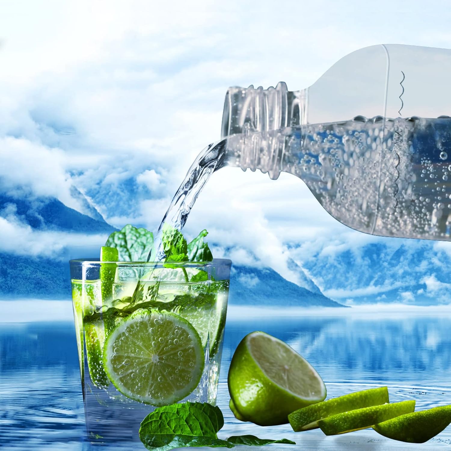 Thumbnail 6 de Mycket Soda Maker Sprudelflaschen (2 x 1 l), BPA-frei – wiederverwendbare Kohlensäureflaschen für Soda-Maschine