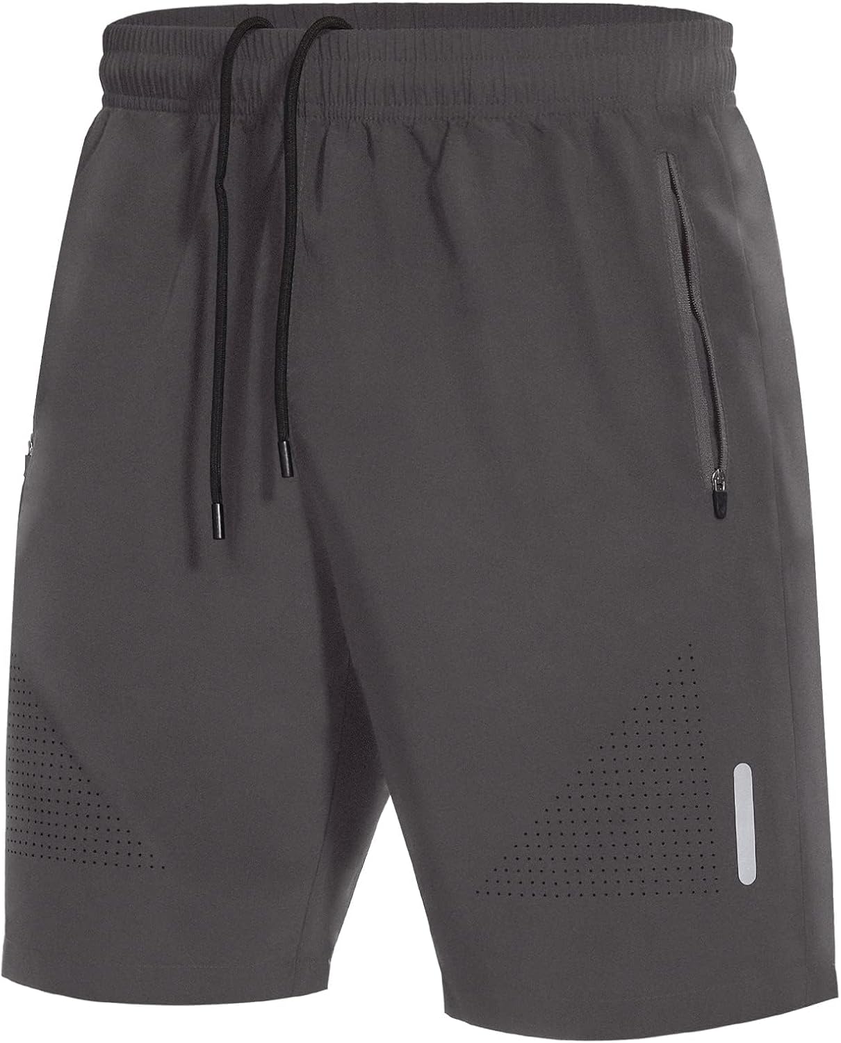 Detalle 2 de SIHOHAN Herren Sport Shorts – Schnell Trocknend, mit Reißverschluss-Taschen, elastischem Bund