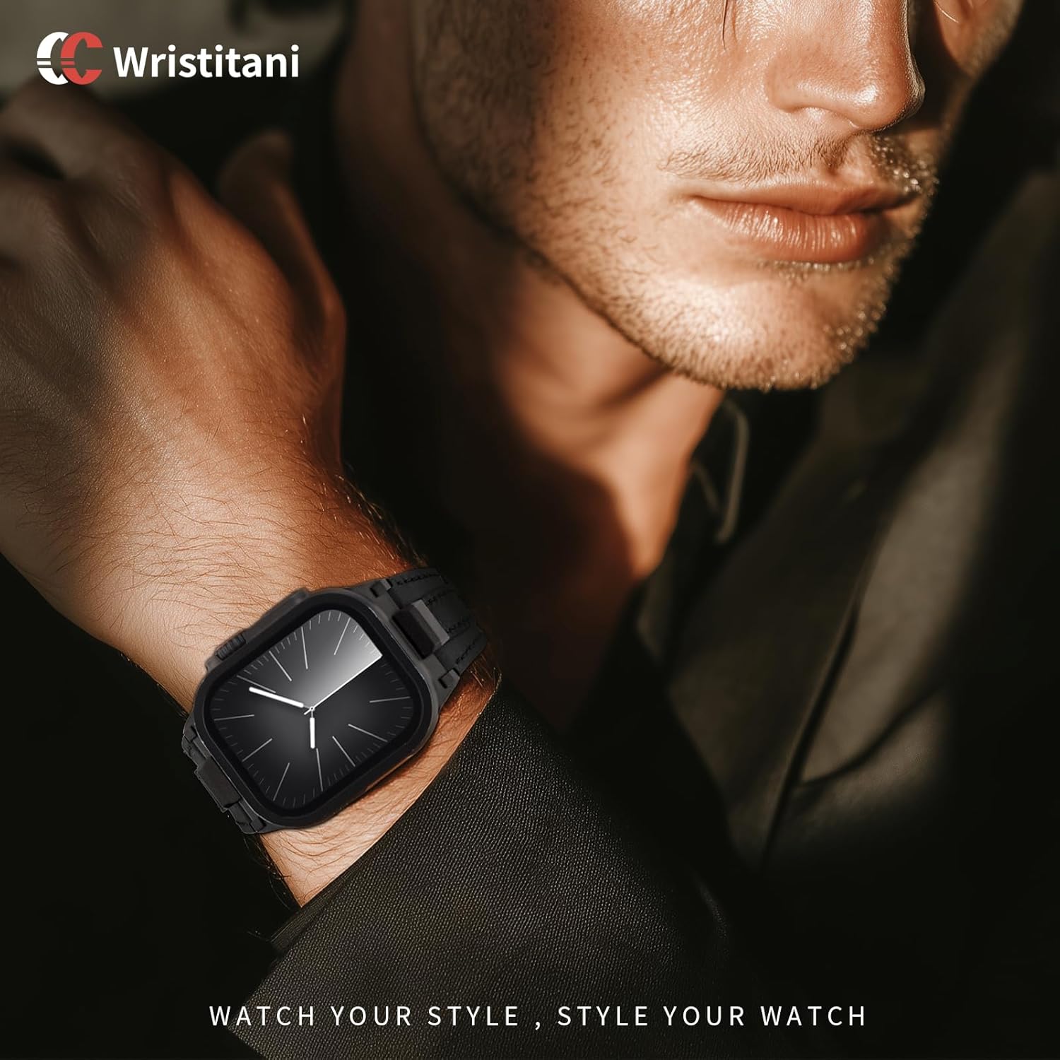 Thumbnail 5 de Wristitani Lederarmband für Apple Watch (49/46/45/44/42 mm) – echtes Leder mit Metall-Connector