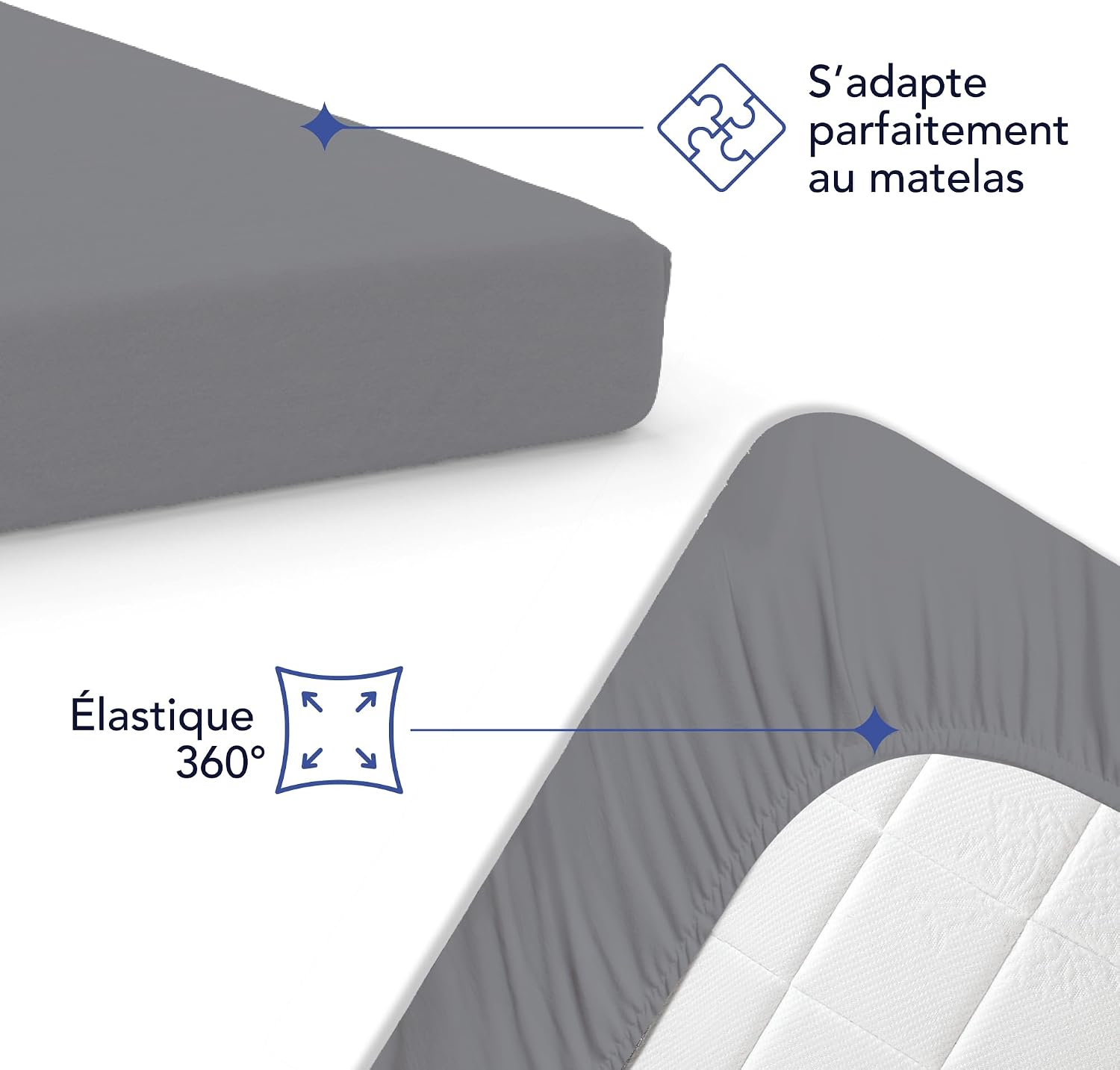 Detalle 2 de Dreamzie Drap Housse 180x200 Coton
