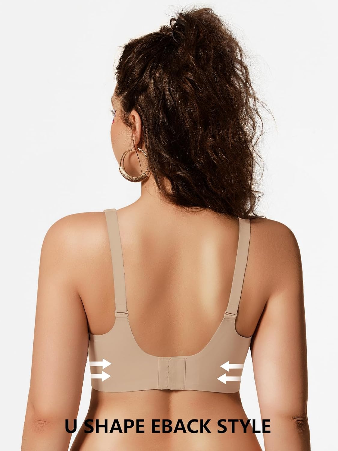 Detalle de COCOMARTS Jelly Bra for Women, Seamless Comfort 🩲