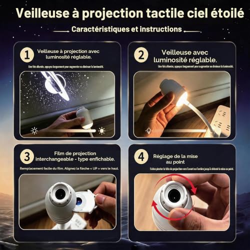 Detalle de XIHUAN projecteur ciel étoilé 12 disques