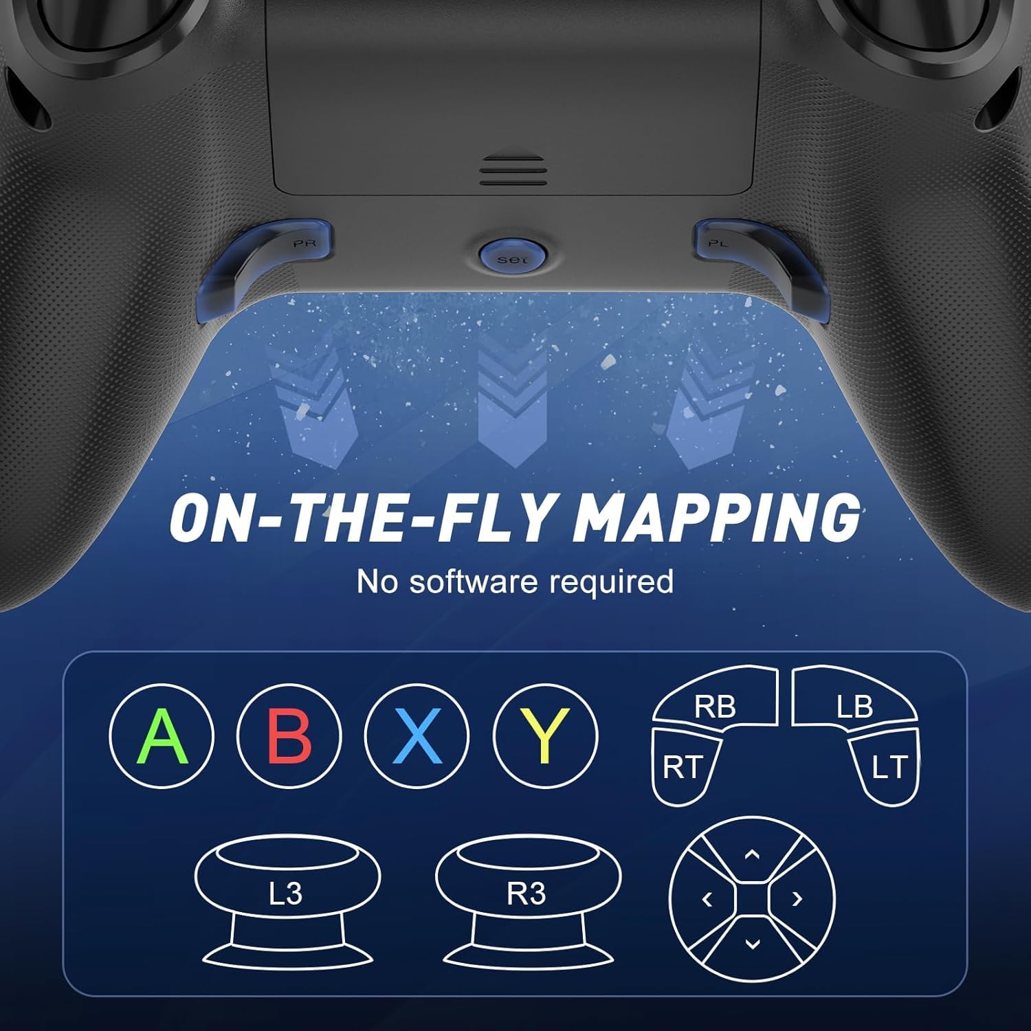 Detalle 2 de Dinosoo Wireless Controller with Macro Function & 4 Vibration Motors for Xbox Series X|S, Xbox One, and Windows PC