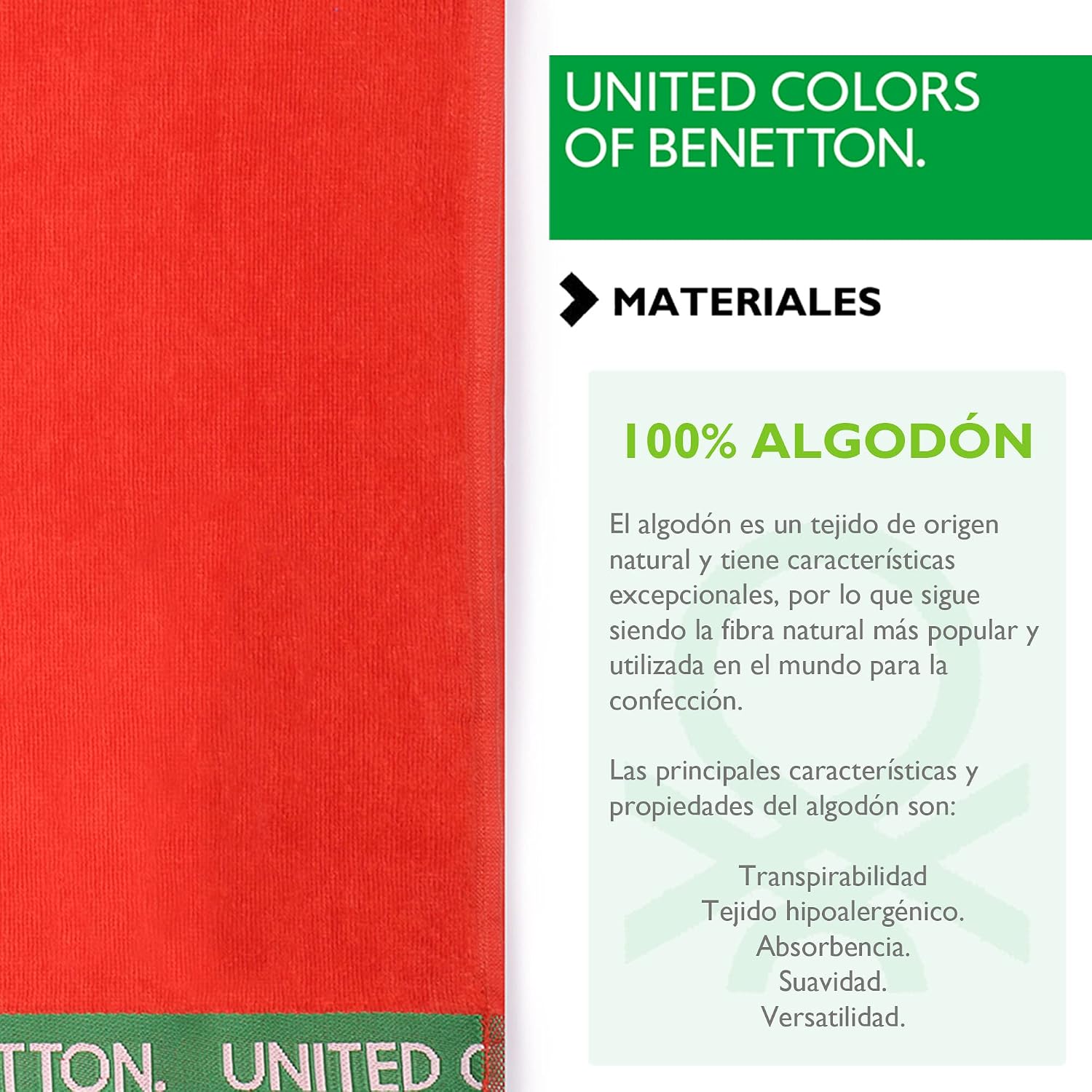 Thumbnail 9 de UNITED COLORS OF BENETTON, Set Toallas Playa 100% Algodón 🏖