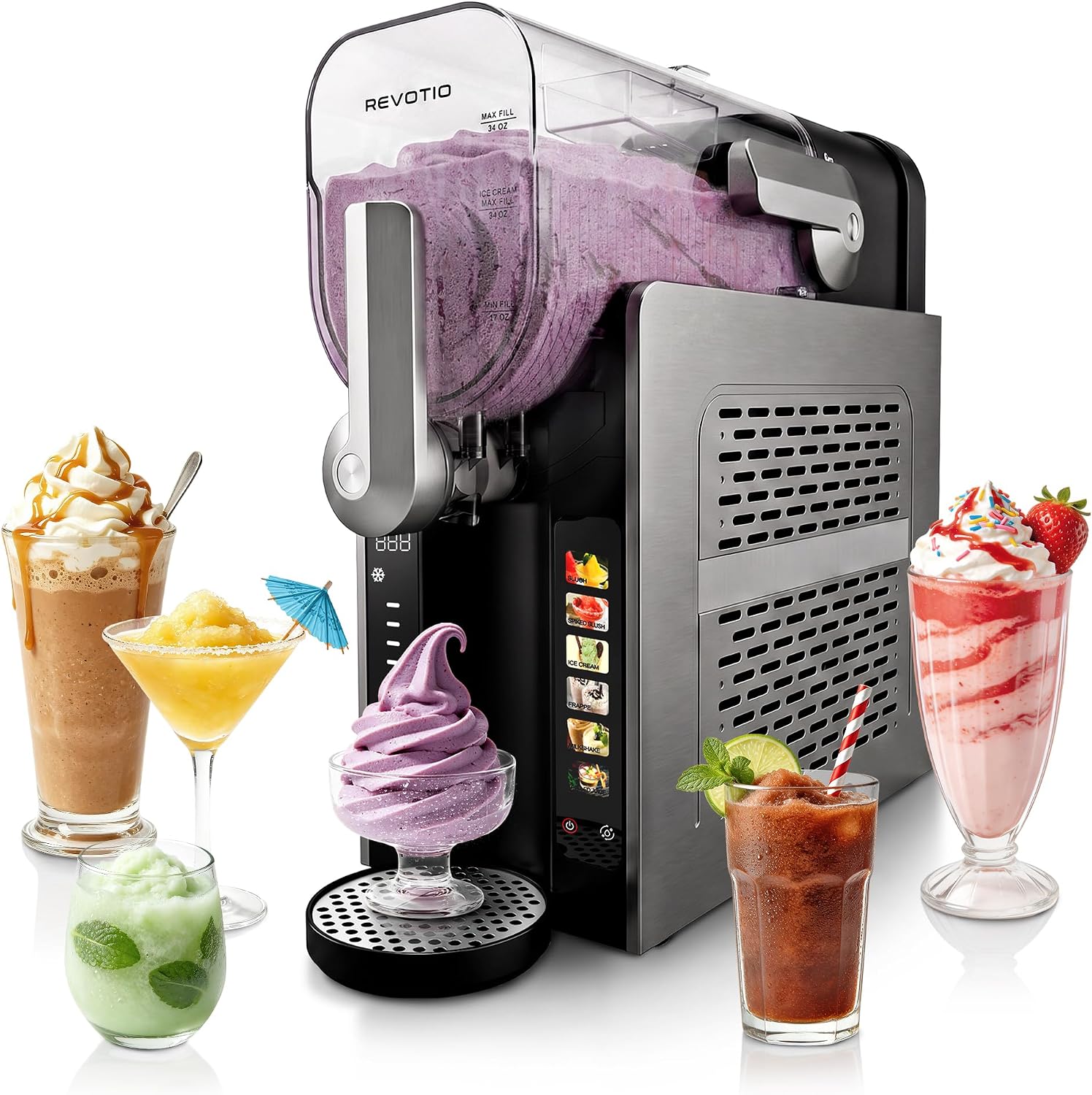 Detalle de REVOTIO Slushie Machine, 88 oz Tank