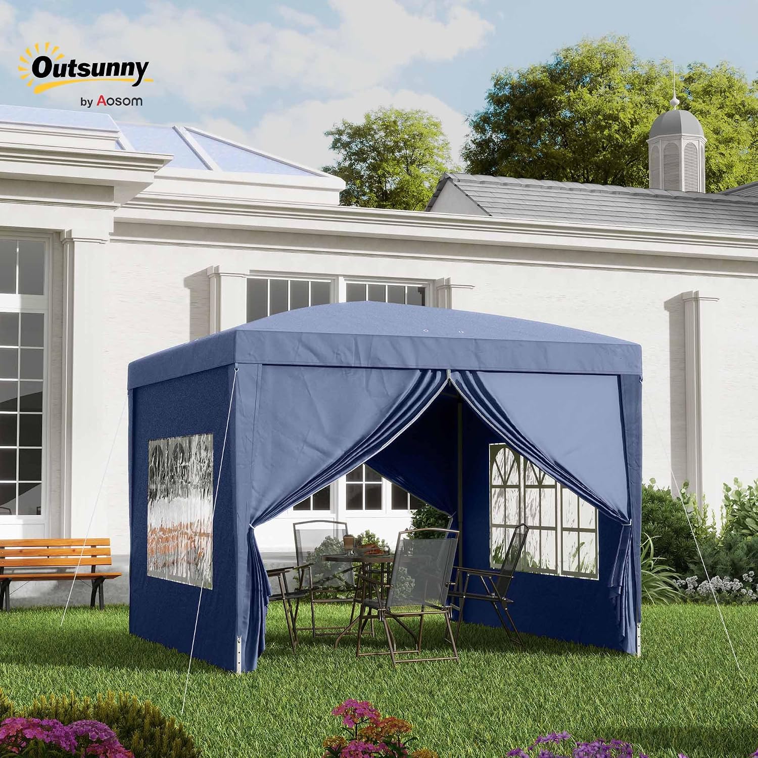 Thumbnail 1 de Outsunny Carpa Plegable 3x3m Gazebo