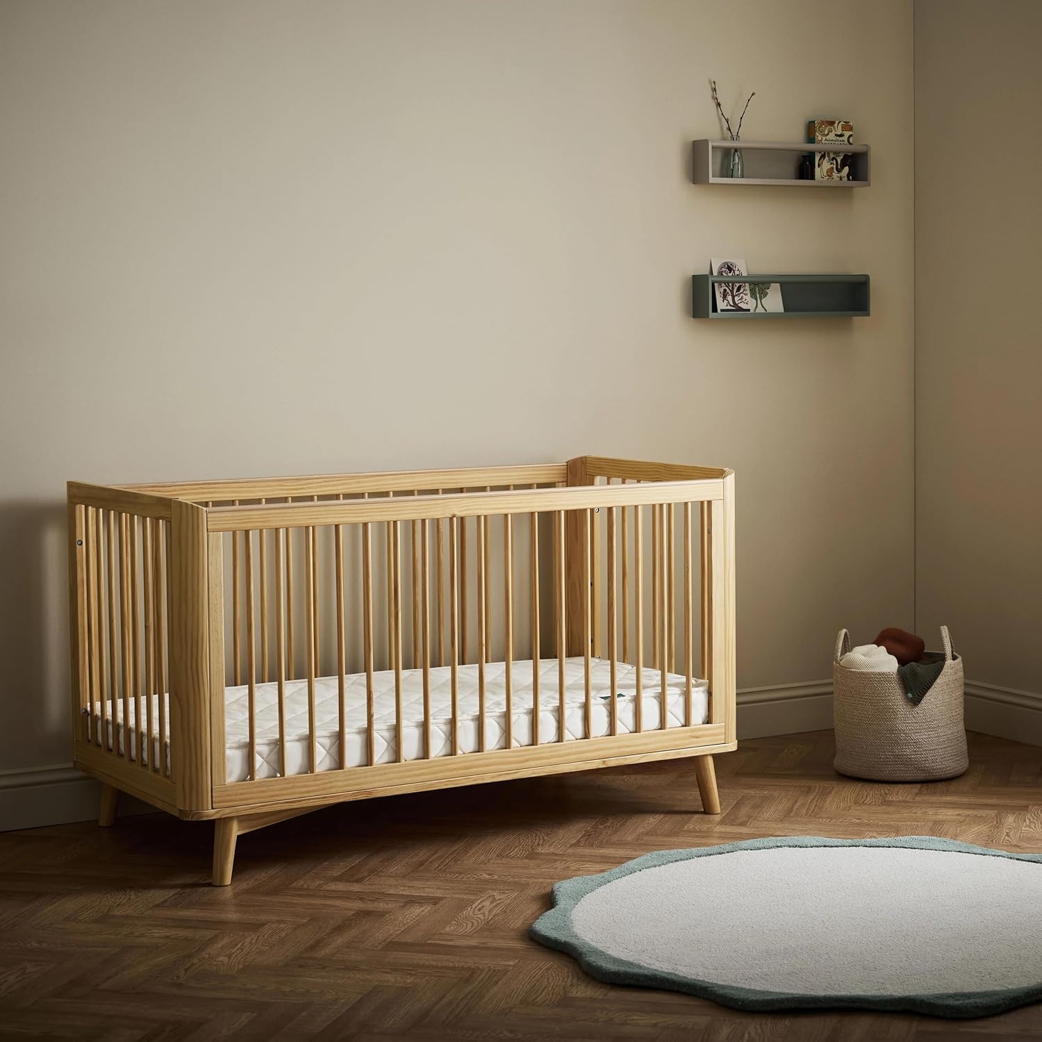 Thumbnail 1 de The Little Green Sheep Twist Cot Bed Mattress: 70 x 140 cm, a two‑sided natural option for babies and toddlers