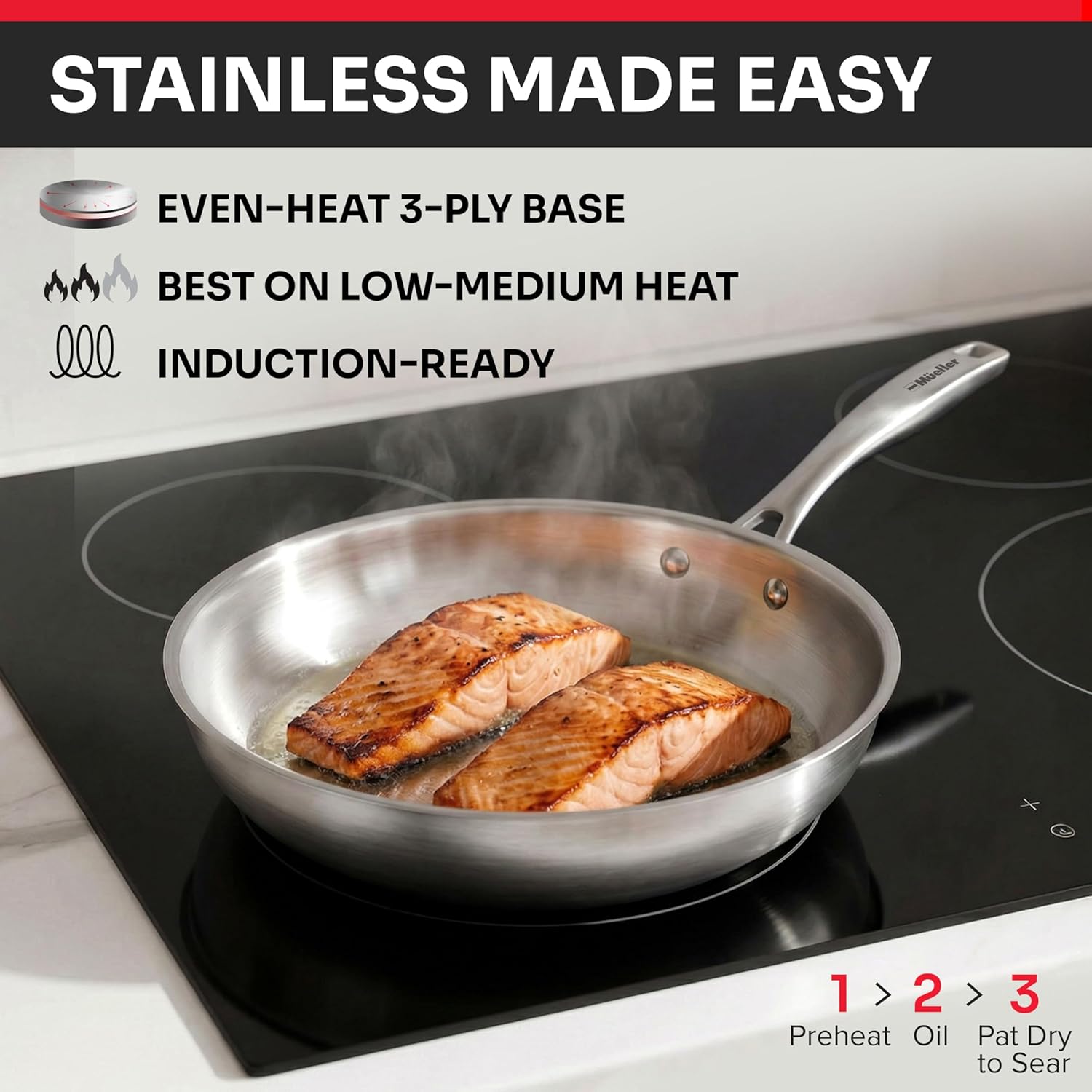 Thumbnail 3 de Mueller Ultra-Clad Pro 17-Piece Cookware Set