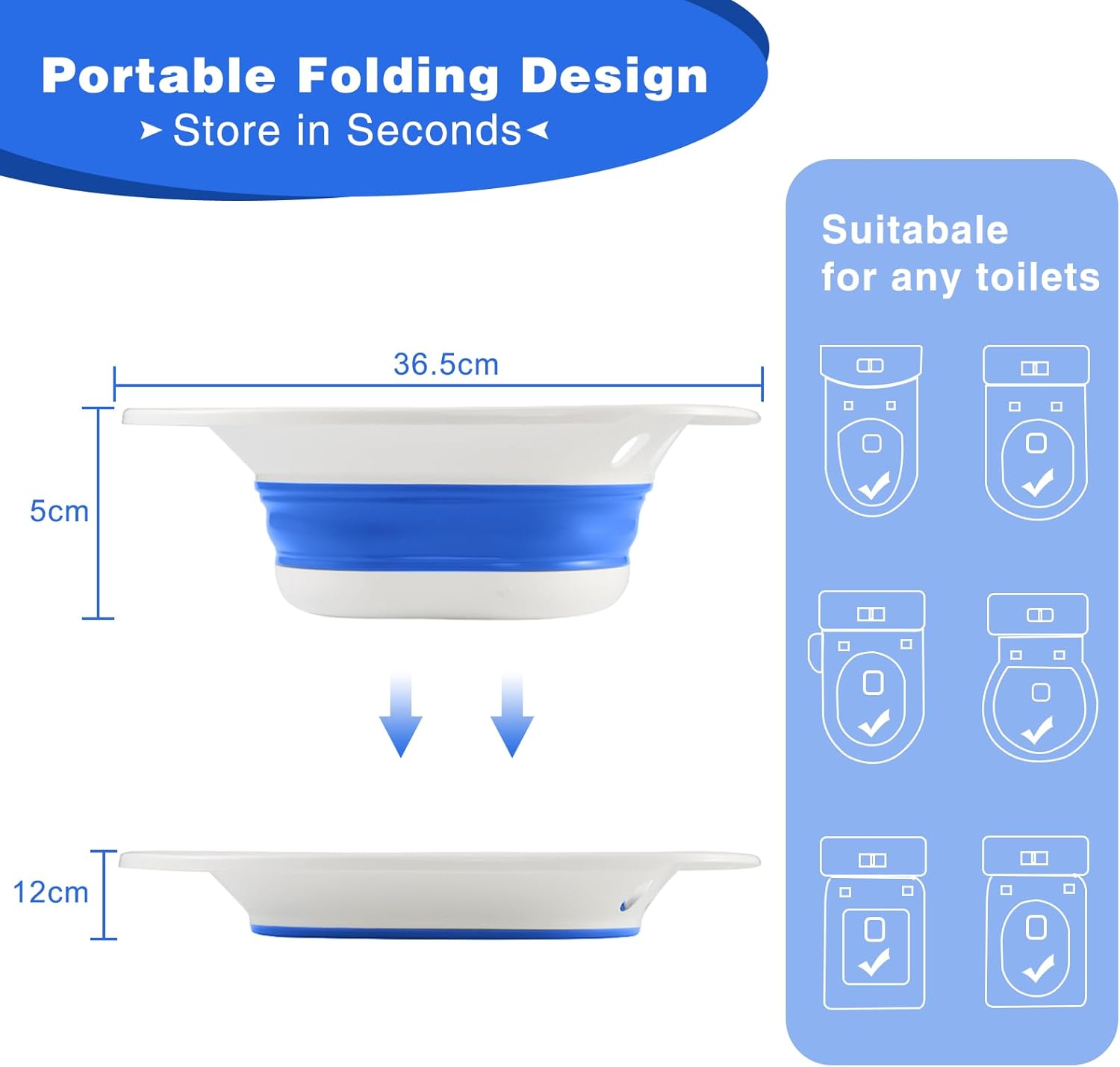Thumbnail 5 de DEANIC Foldable Sitz Bath 300 lb capacity