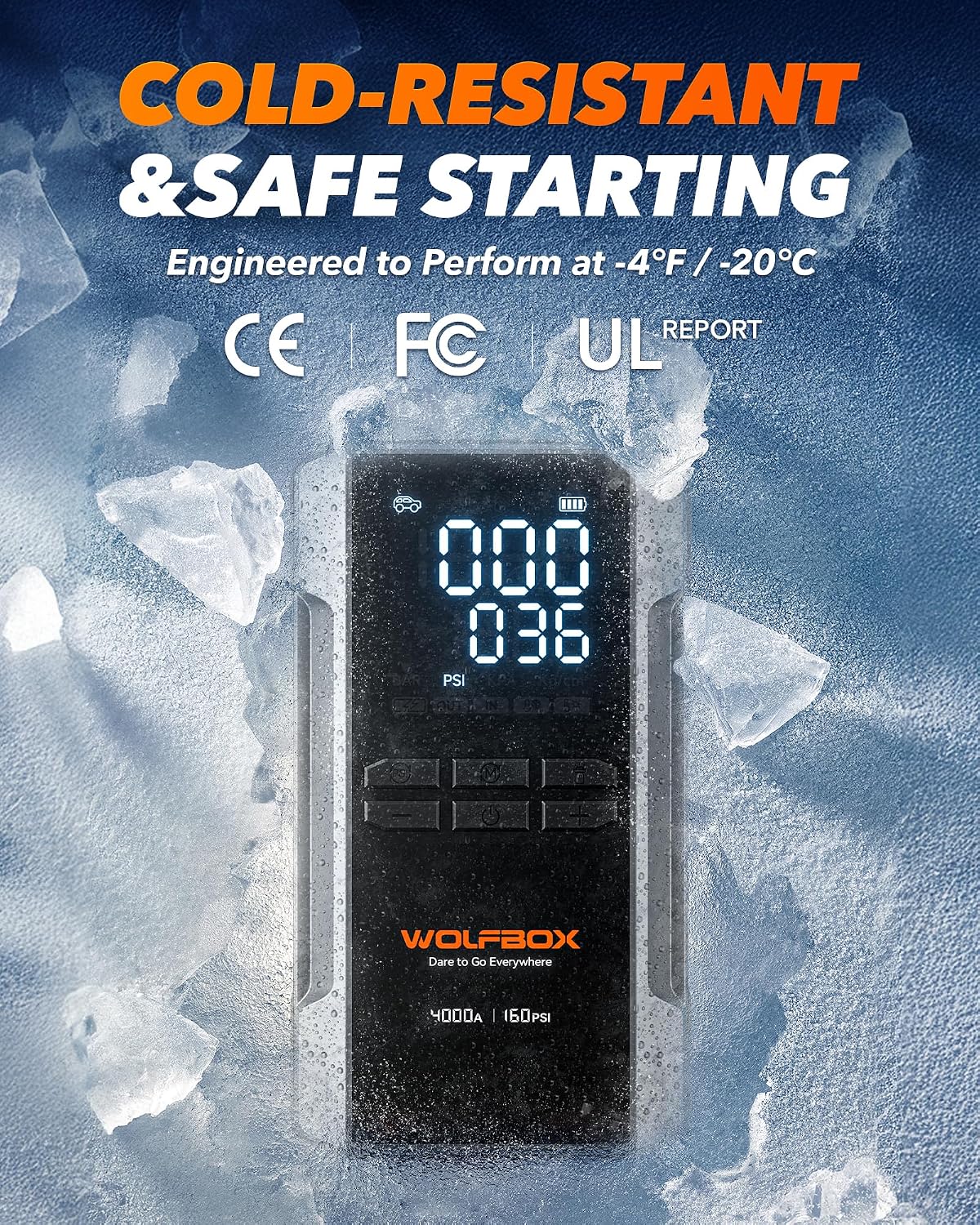 Thumbnail 6 de WOLFBOX 4000A Jump Starter with 160PSI Compressor