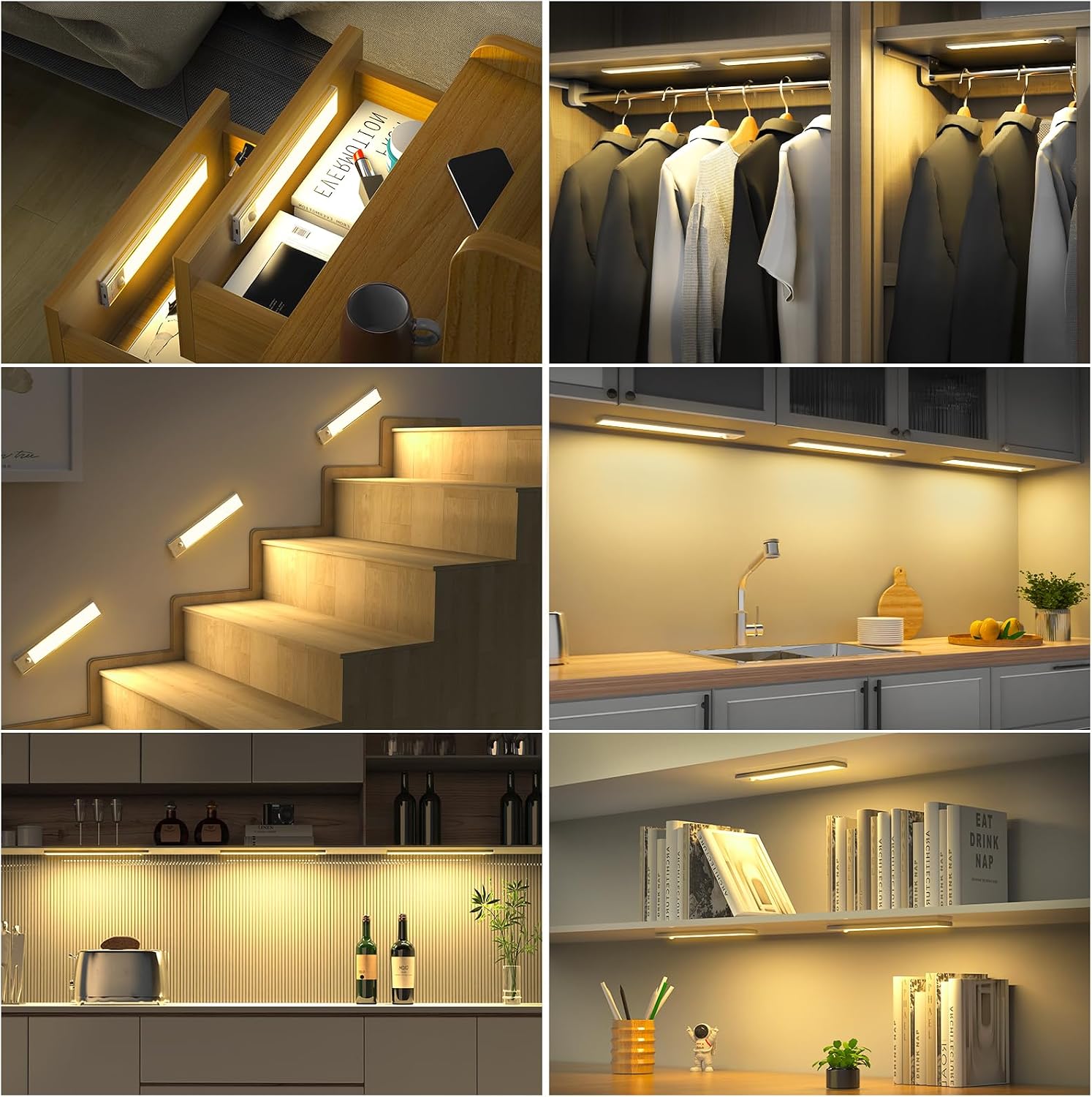 Thumbnail 6 de OUILA Under Cabinet Kitchen Lights 20.5cm, 3000K