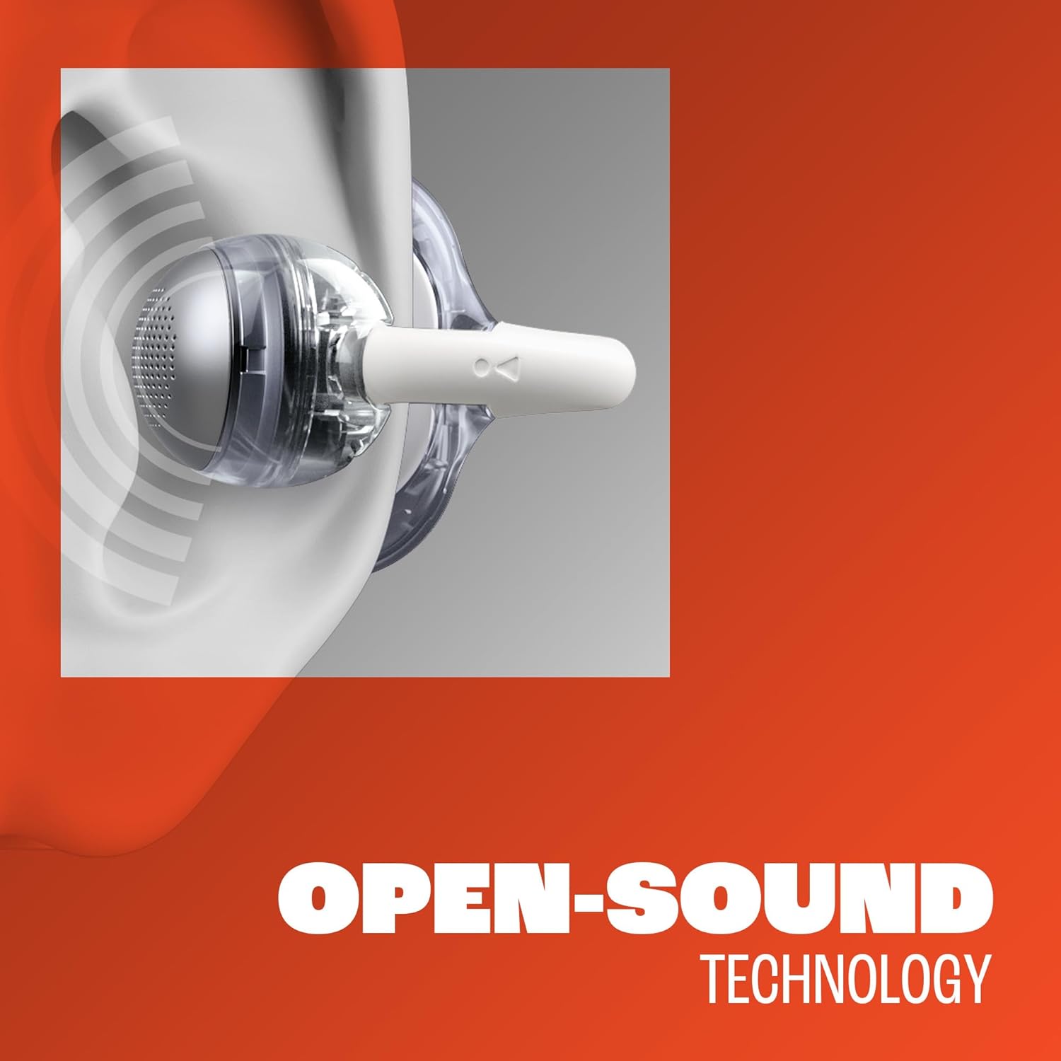 Detalle 2 de JBL Soundgear Clips True Wireless Open-Ear-Kopfhörer – SonicArc Design, Ghost Copper