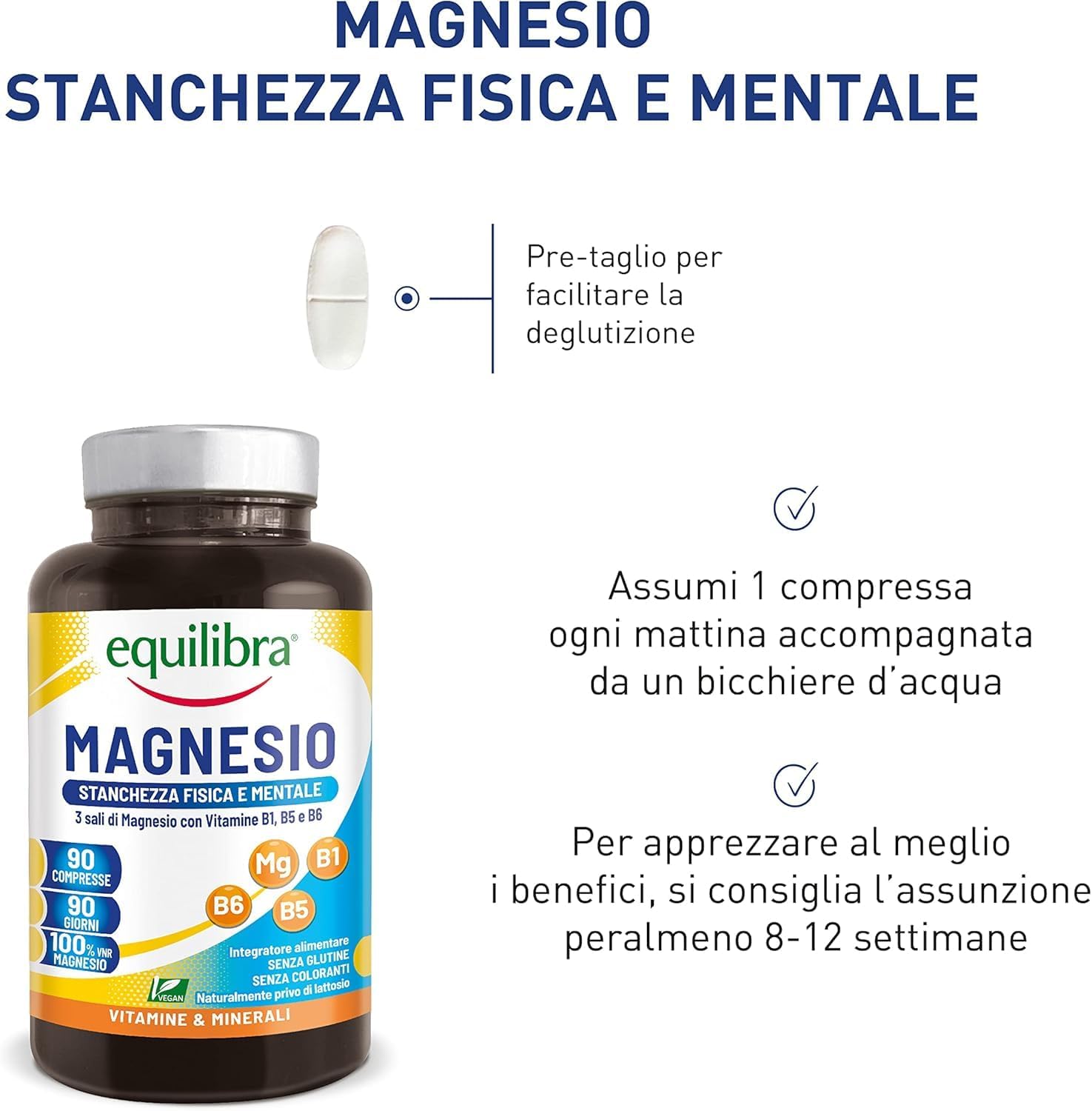 Detalle 2 de Equilibra Magnesio 90 compresse