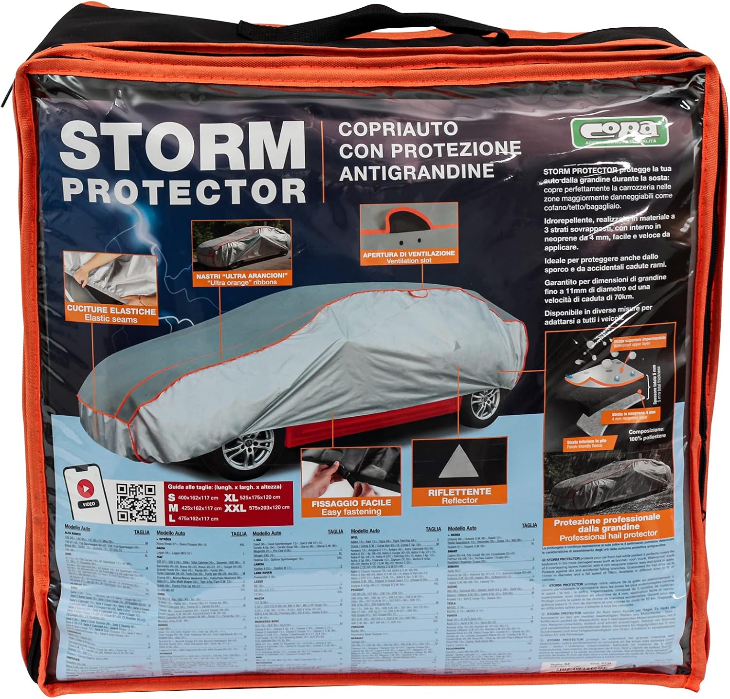 Detalle 1 de CORA Storm Protector, pokrowiec samochodowy L z neoprenem 4 mm