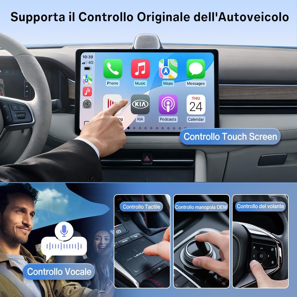 Thumbnail 4 de Carlinkit FireDrive Link Pro HDMI – convertitore wireless per CarPlay/Android Auto su schermo auto con Fire TV Stick
