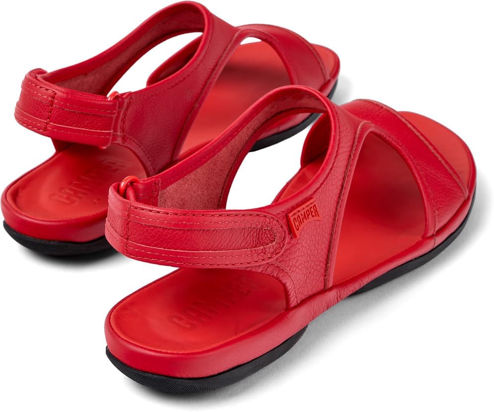 Thumbnail 1 de Camper Women’s Right Nina K201645T T-strap sandal in red leather