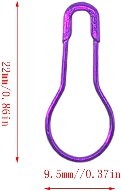 Thumbnail 1 de Ruidee 1000-piece Metal Safety Pins Set (Purple) – gourd-shaped bulb pins for clothing tags & crafts