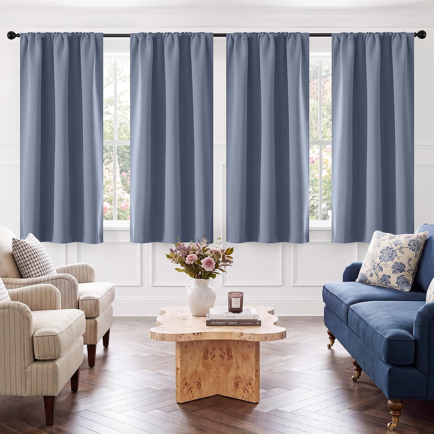 Detalle de NICETOWN Blackout Curtains, 63-Inch Length