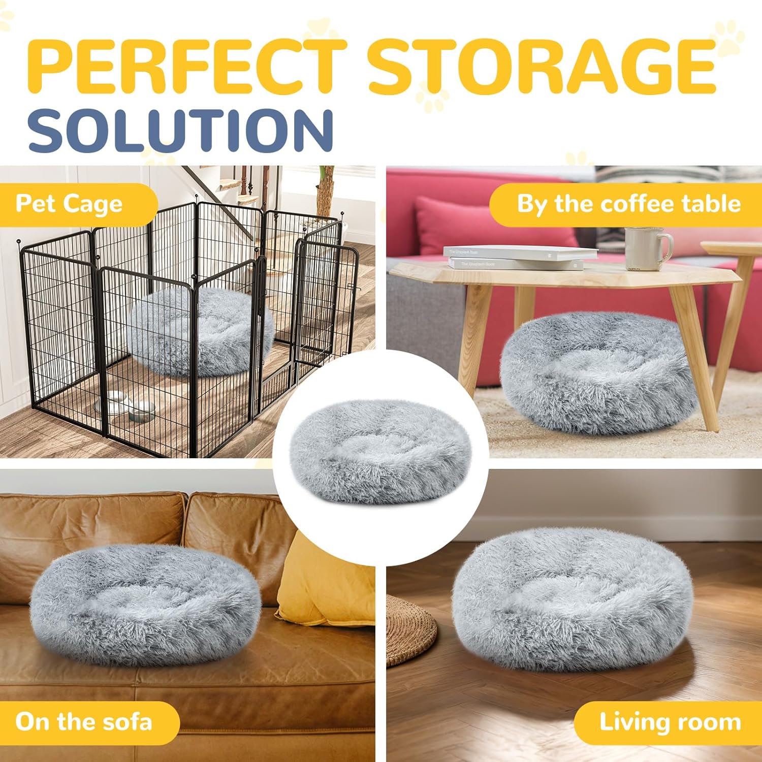 Thumbnail 4 de LUOJINYI Cuccia morbida rotonda per cani 70 cm