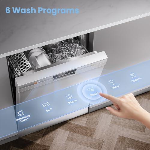 Thumbnail 5 de COMFEE' Dishwasher Freestanding, 13 Place Settings, 60cm, White