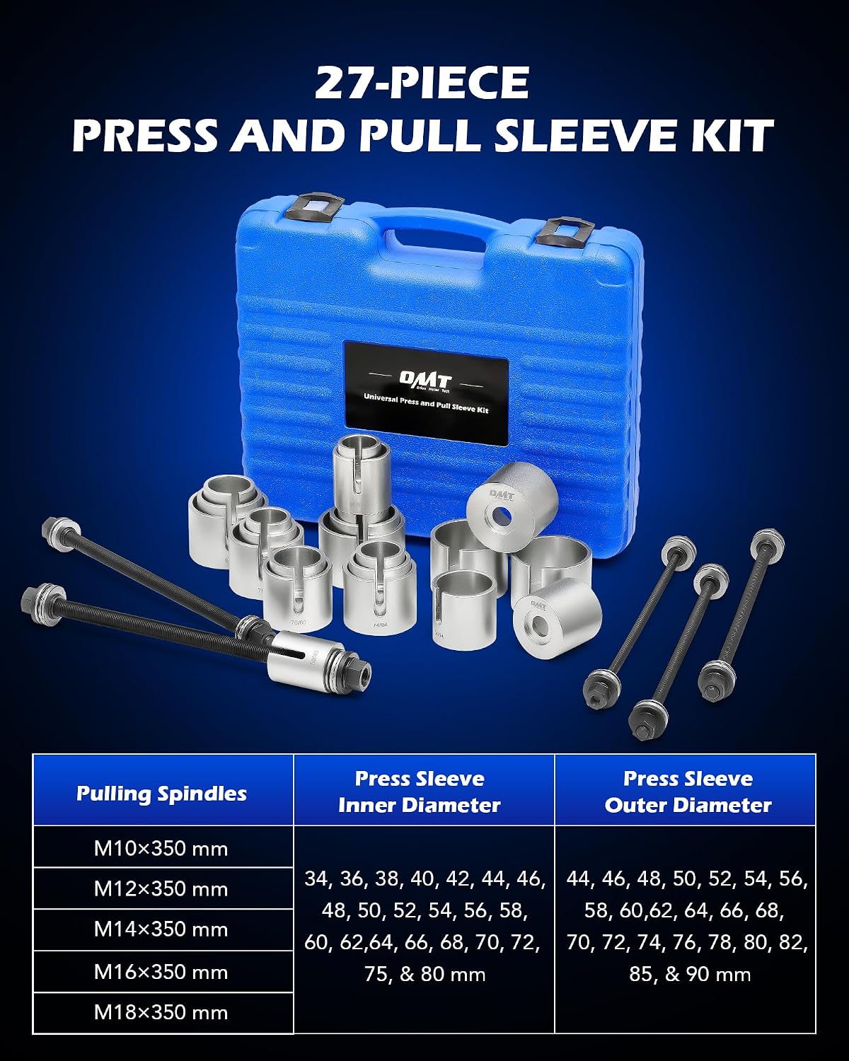 Detalle de Orion Motor Tech bushing press kit 27 pc