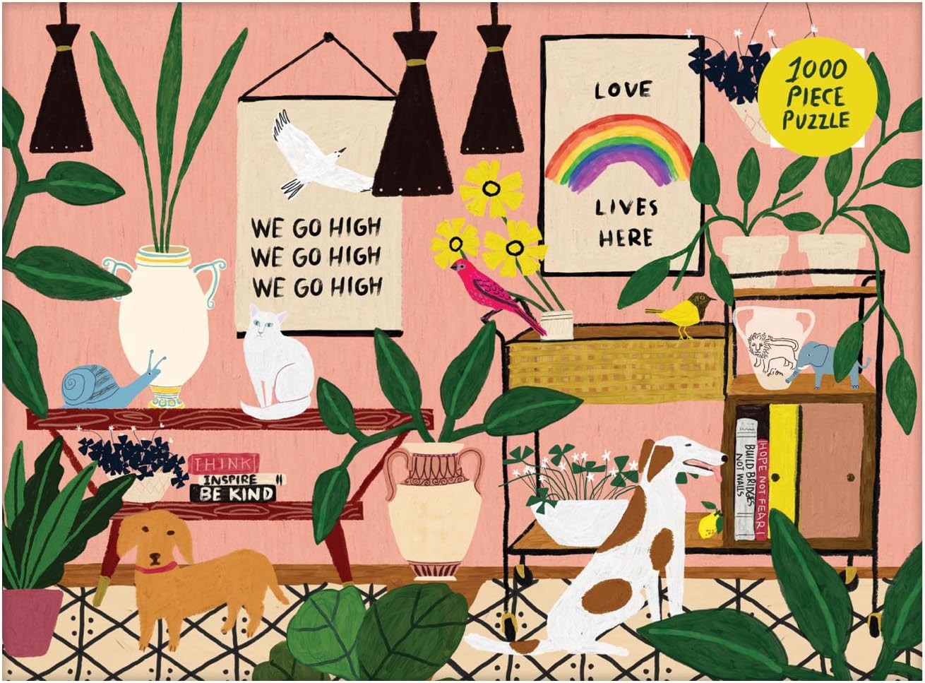 Detalle 2 de Galison Love Lives Here 1054-piece jigsaw 🧩