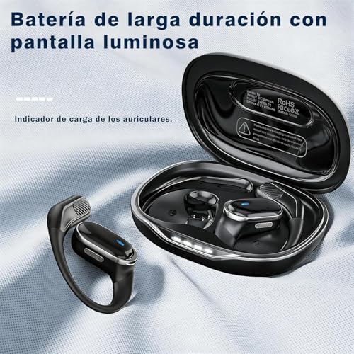Thumbnail 2 de TRAUSI Auriculares inalámbricos de oído abierto con Bluetooth 5.4, 50 h de autonomía y certificación IPX7
