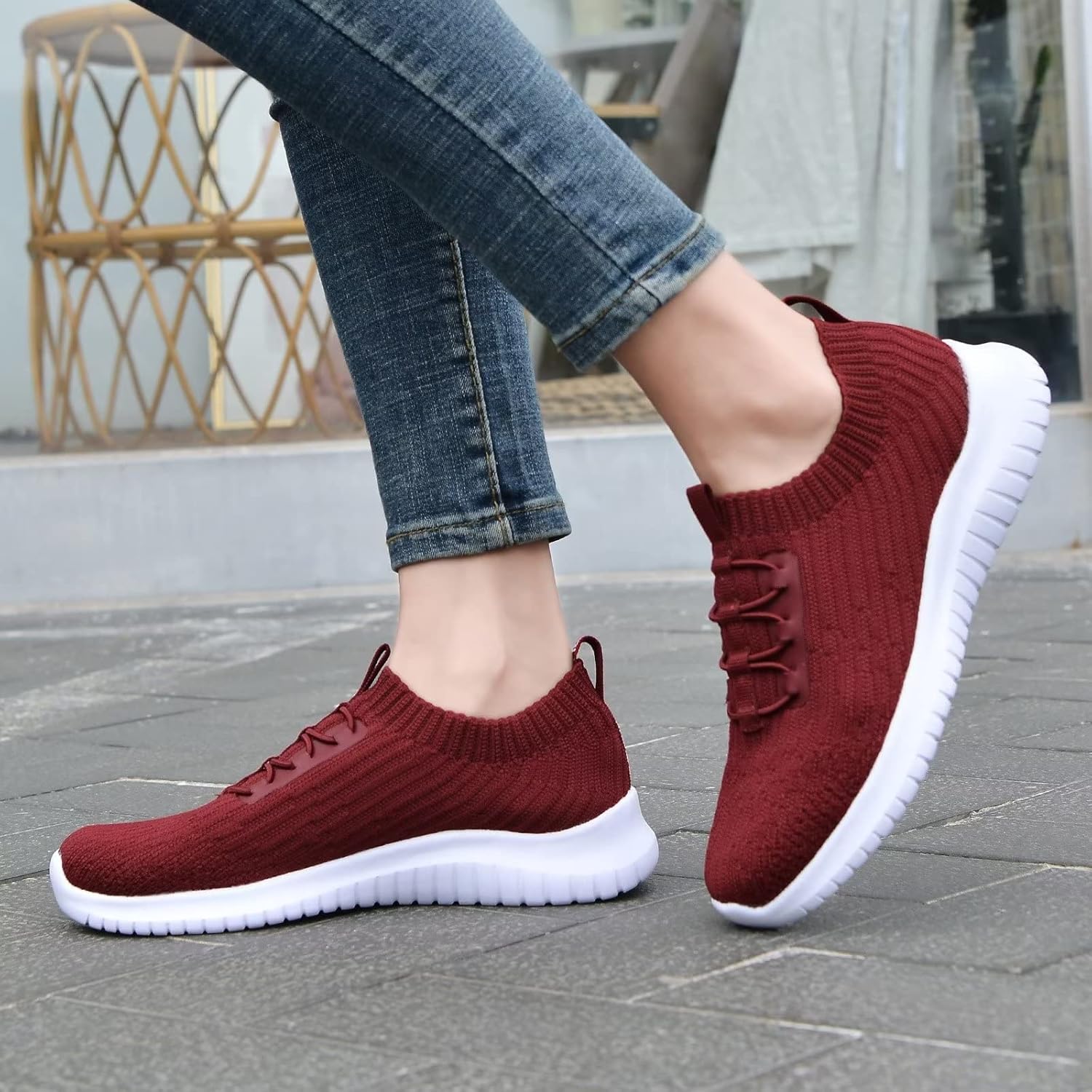 Thumbnail 2 de TIOSEBON Womens Trainers: Lightweight, Breathable Mesh Walking Shoes