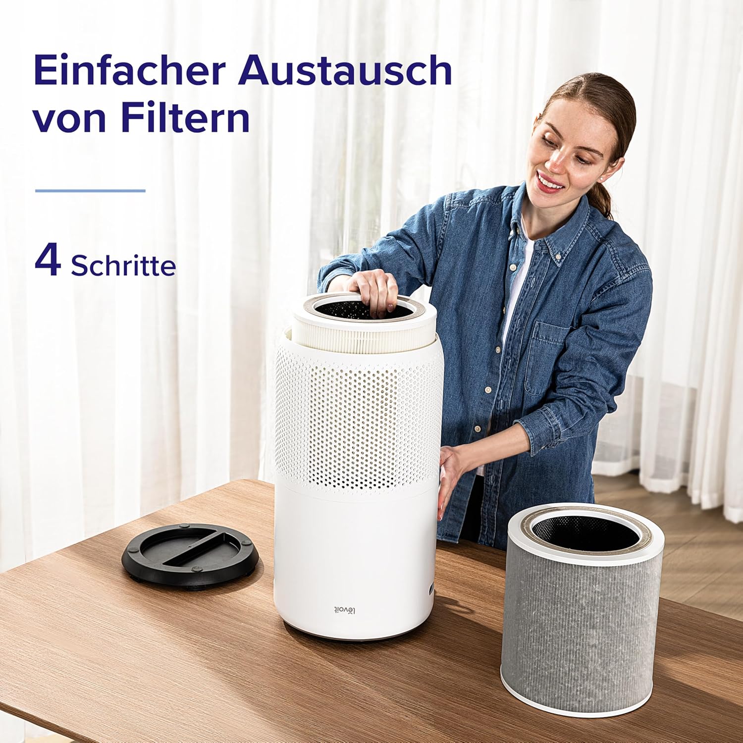 Thumbnail 6 de Levoit Core 400S: HEPA-Luftreiniger für Allergiker, bis zu 90 m², silberweiß