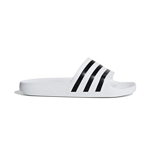 Detalle de adidas Unisex Adilette Aqua Slides (Cloud White/Core Black/Cloud White) – 8 UK / 42 EU