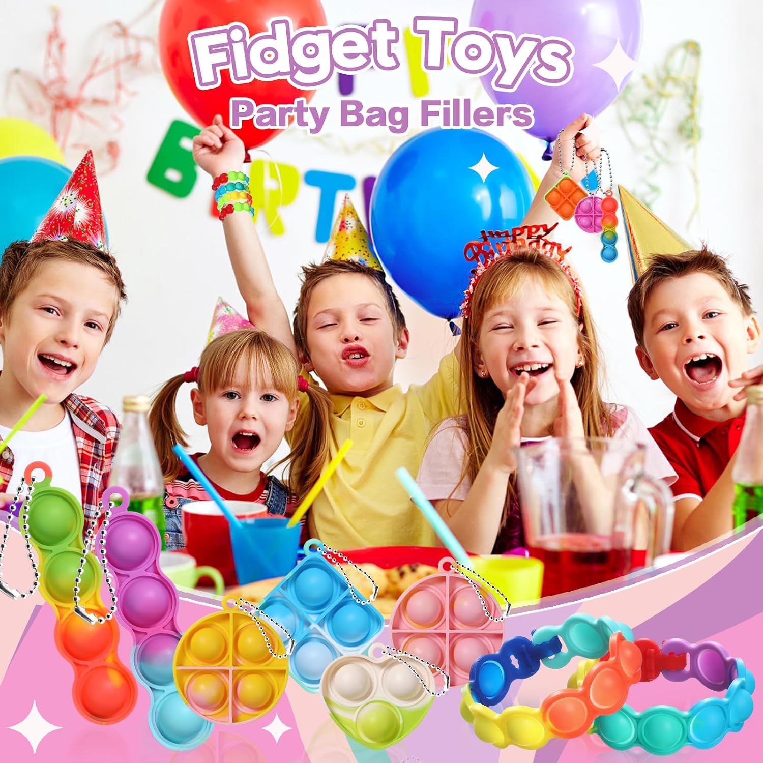 Thumbnail 5 de TOANWOD 52 PCS party bag fillers for kids
