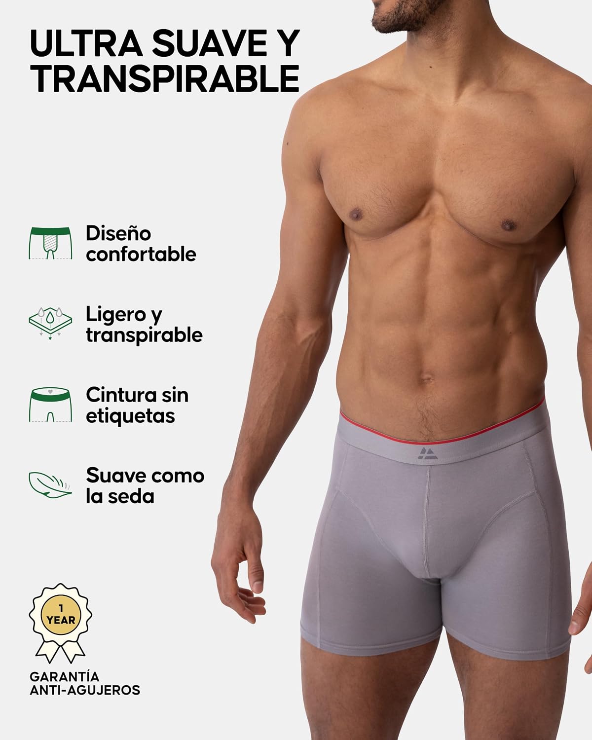 Detalle de DANISH ENDURANCE Boxer bambú 6 pack