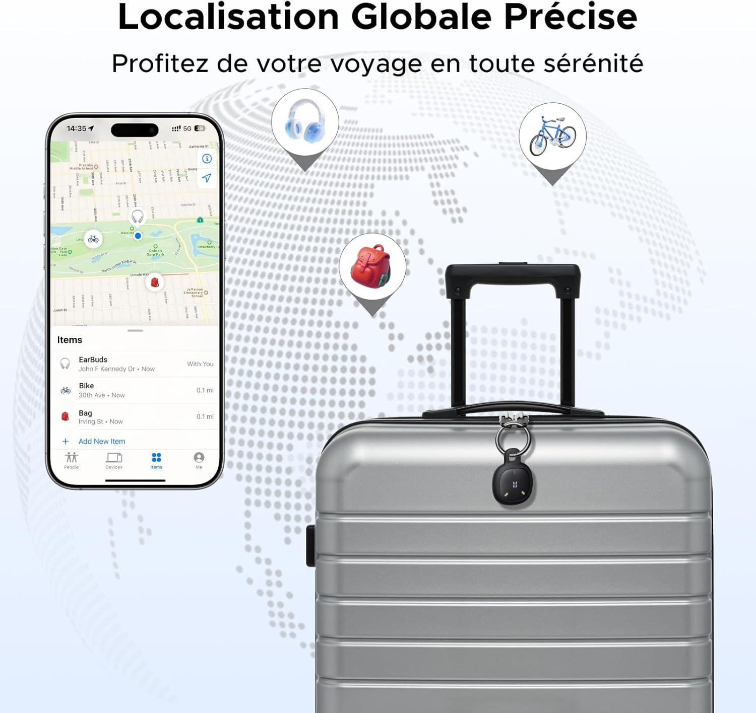 Thumbnail 6 de UGREEN FineTrack Mini 2 Finder Tag 110 dB Fluorescent – Lot de 4 (Find My iOS uniquement)