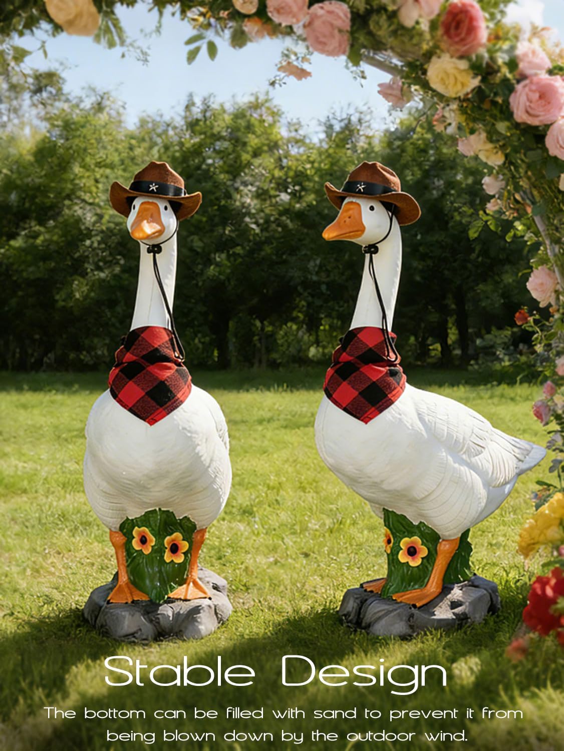 Thumbnail 4 de LarpGears LG-PGD- 01 23-Inch Porch Goose Statue with Adjustable Neck