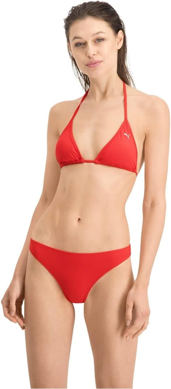 Detalle de PUMA Classic Bikini Bottom Femme – Bas de Bikini recyclé, résistant au chlore