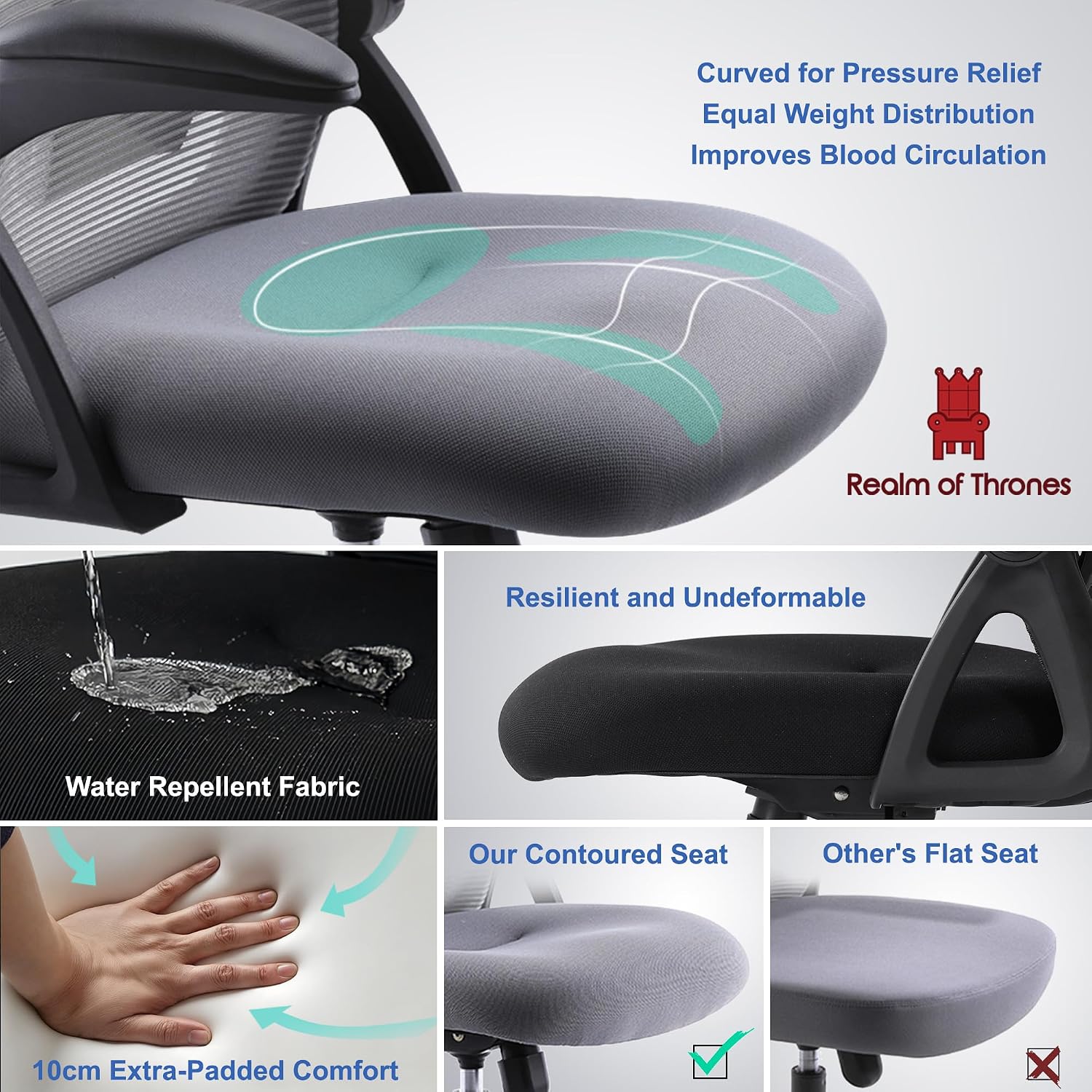 Thumbnail 5 de Realm of Thrones CAPTAIN ergonomic office chair