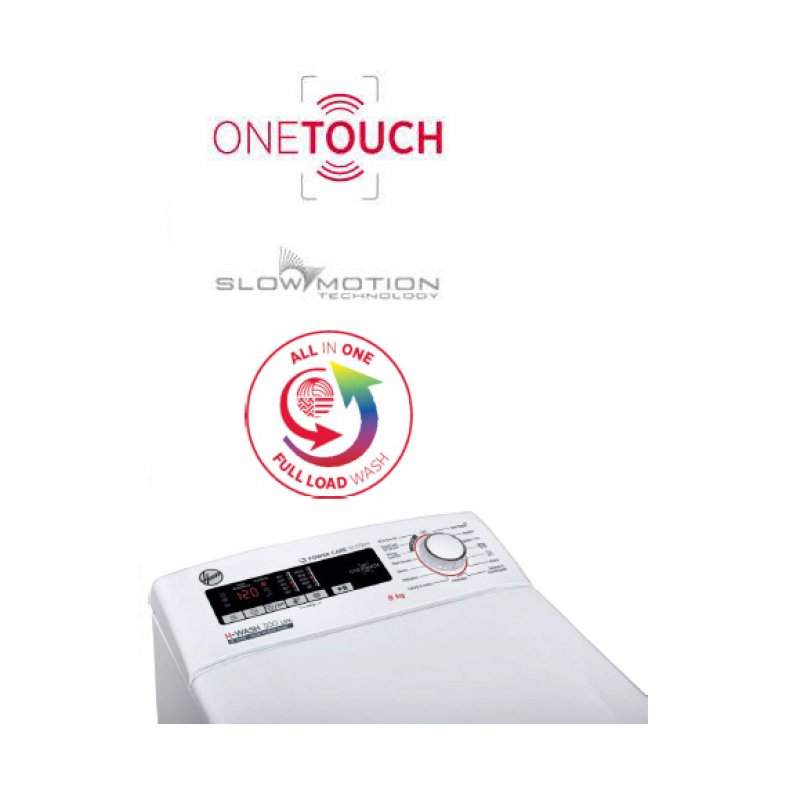 Thumbnail 1 de Hoover H-WASH 300 LITE, lavadora de carga superior de 8 kg con NFC
