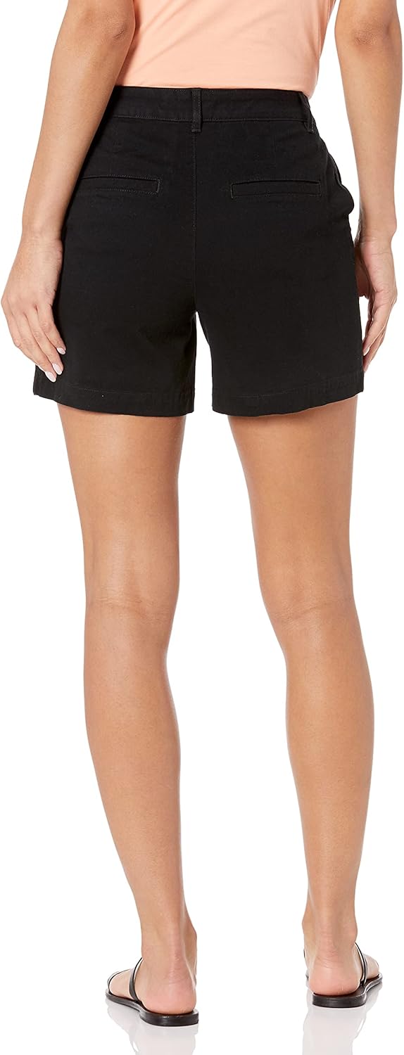 Thumbnail 1 de Amazon Essentials Damen Khakifarbene Slim-Fit-Shorts mit mittlerer Leibhöhe – 13 cm Beininnenlänge