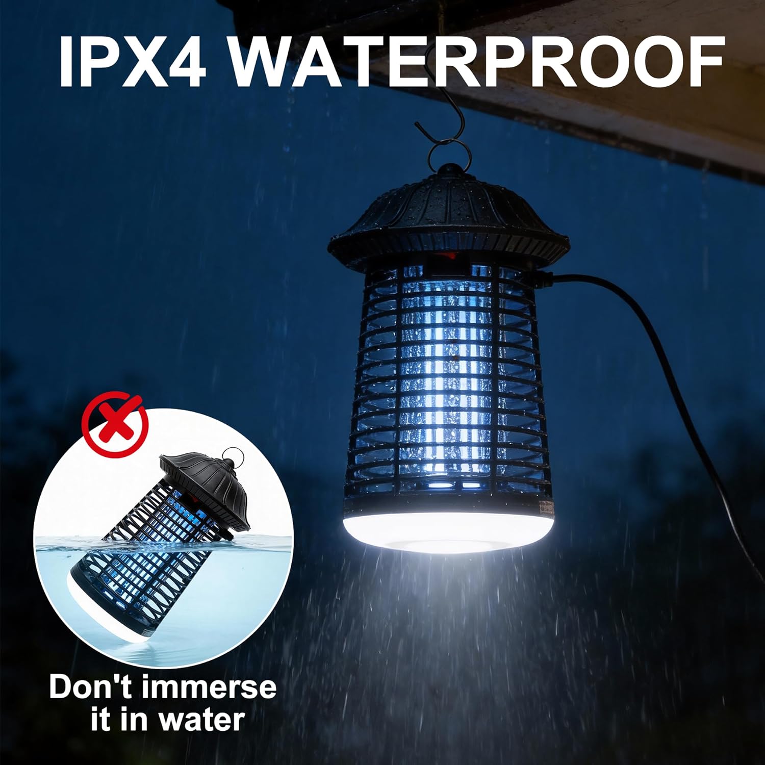 Thumbnail 5 de Bug Zapper Outdoor/Indoor: 4200V High Powered Waterproof Mosquito Killer