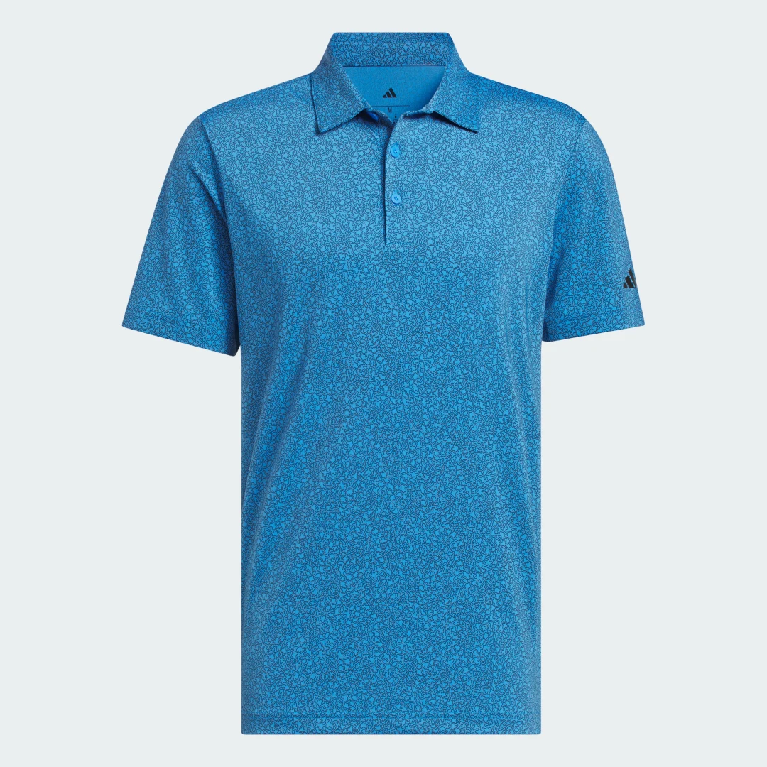 Detalle 2 de Polo Ultimate365 Mini Bunker de Adidas – versión azul para uso diario
