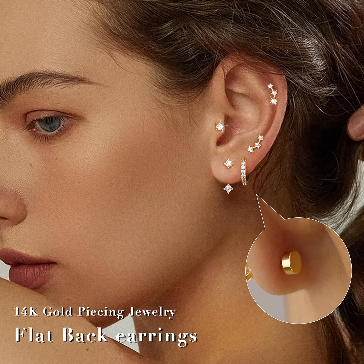 Detalle de Gold-Plated Earring Set