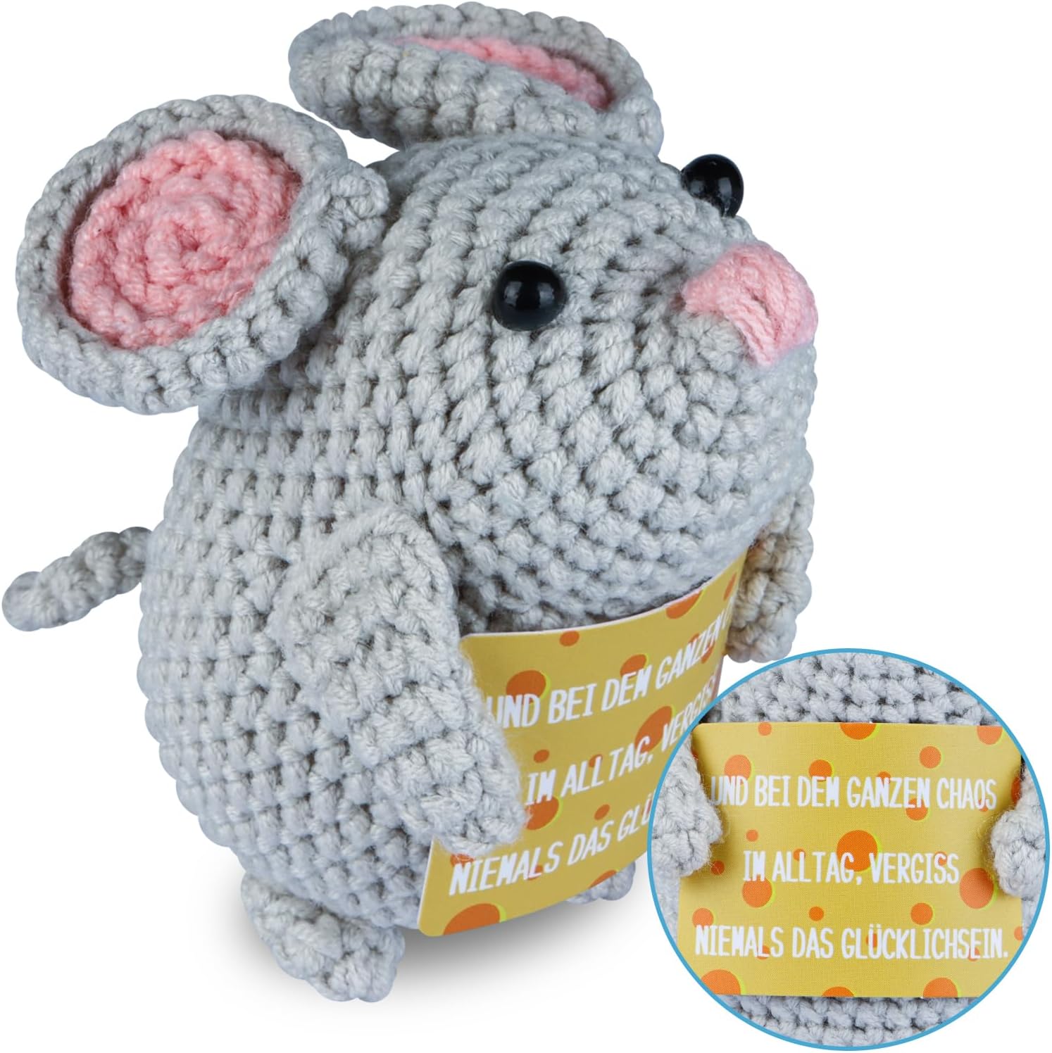 Detalle de WenmthG Glücksbringer Pocket Hug Maus Kartoffel Mutmacher