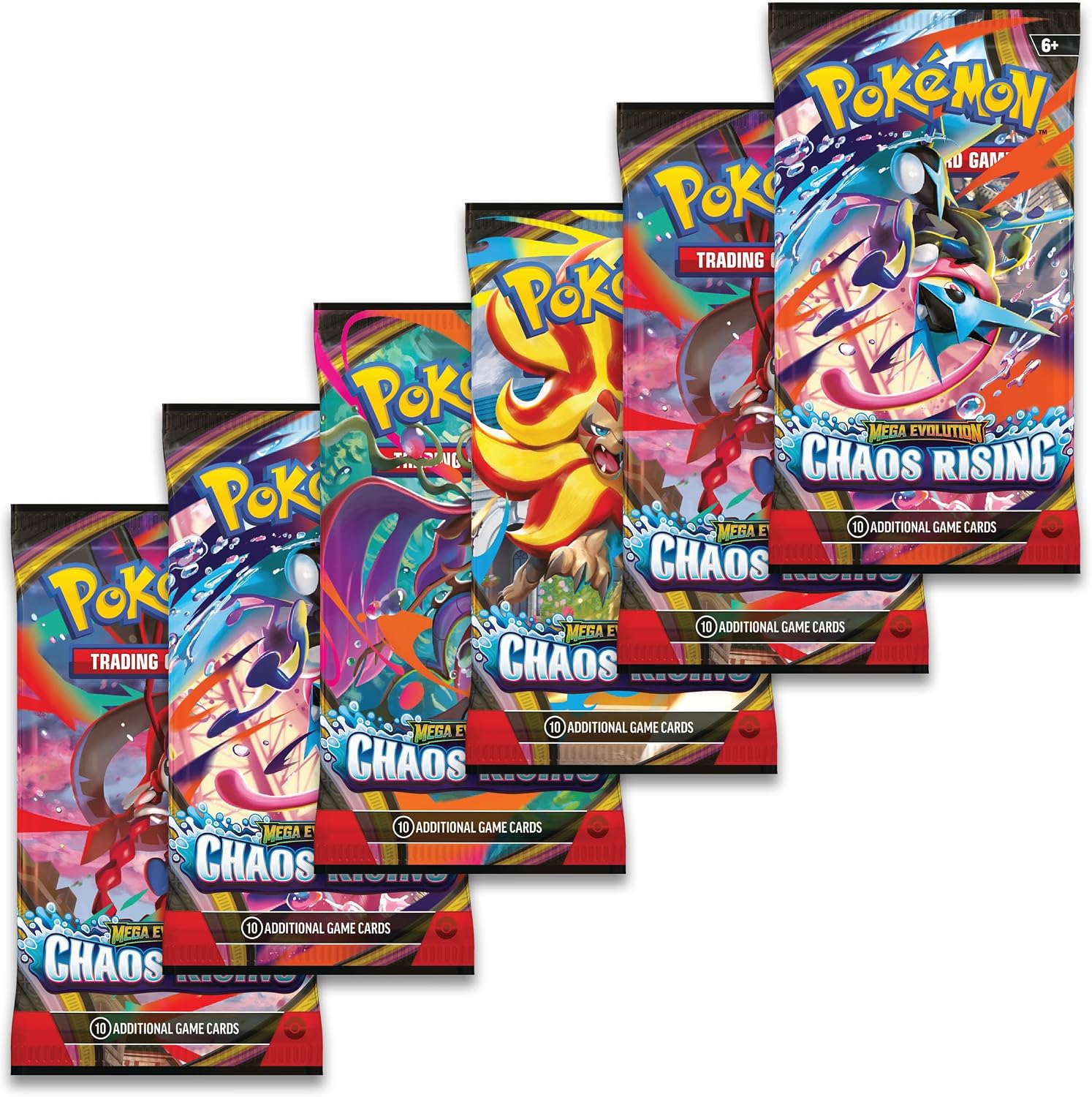 Detalle de Pokémon TCG: Mega Evolution—Chaos Rising Booster Bundle