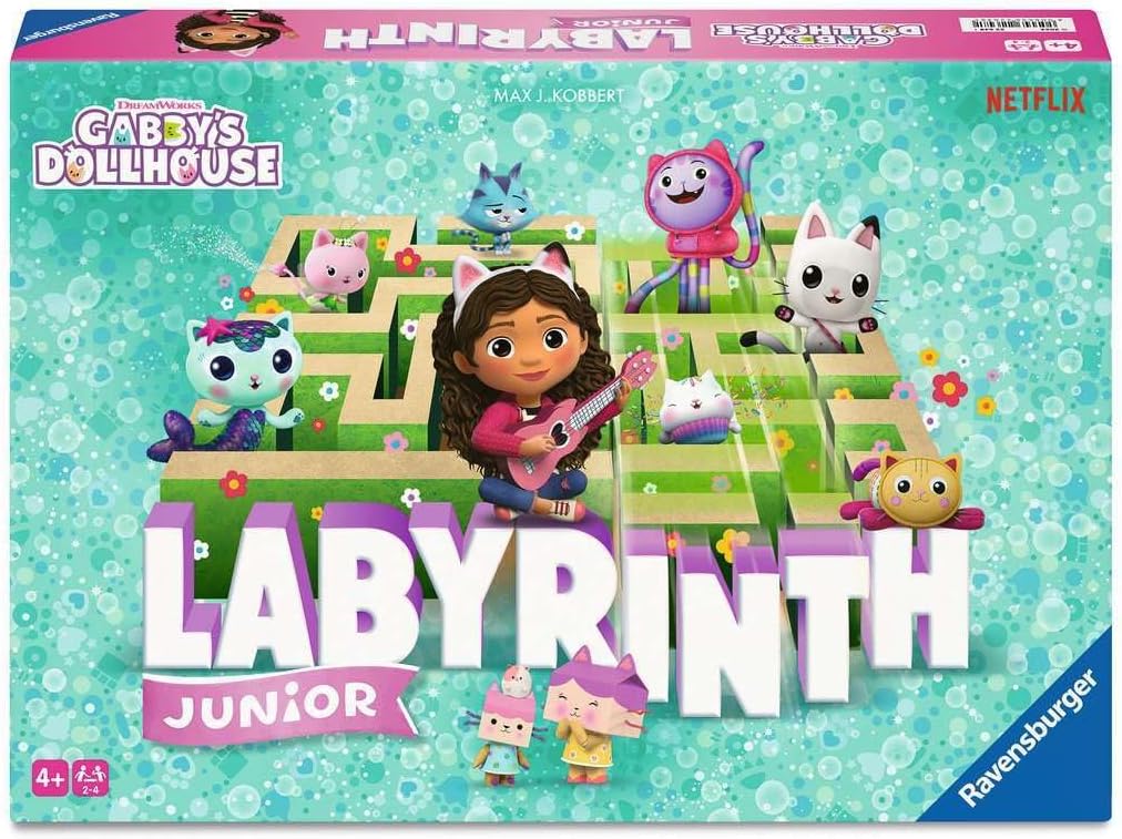 Detalle de Ravensburger Gabby's Dollhouse Labyrinthe Junior – Labyrinthe Moving pour enfants dès 4 ans, édition Rose 2024