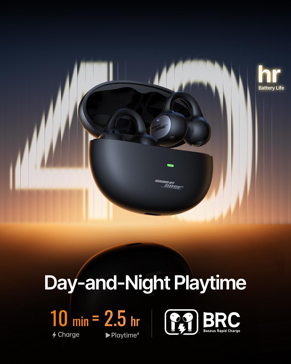 Thumbnail 6 de Baseus Inspire XC1 Open-Ear Clip-On Earbuds with Sound by Bose, Dolby Audio, 4-Mic Calls, IP66